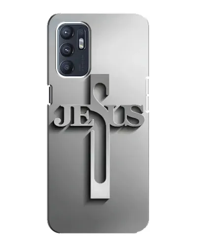 Чехол для OPPO Reno6 5G с картинкой «Металлический крест Jesus» Чехол для OPPO Reno6 5G с картинкой «Металлический крест Jesus»