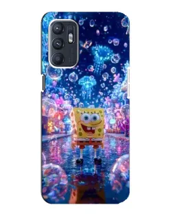 Чехол для OPPO Reno6 5G с картинкой «Неоновый океан»