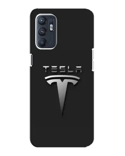 Чехол для OPPO Reno6 5G с картинкой «Стальной логотип Tesla» Чехол для OPPO Reno6 5G с картинкой «Стальной логотип Tesla»
