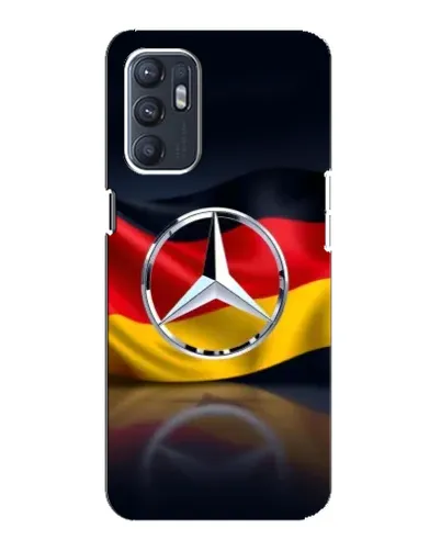 Чехол для OPPO Reno6 5G с картинкой «Mercedes — флаг Германии»