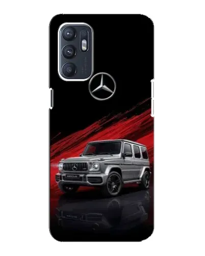 Чехол для OPPO Reno6 5G с картинкой «Mercedes G-Class красный»