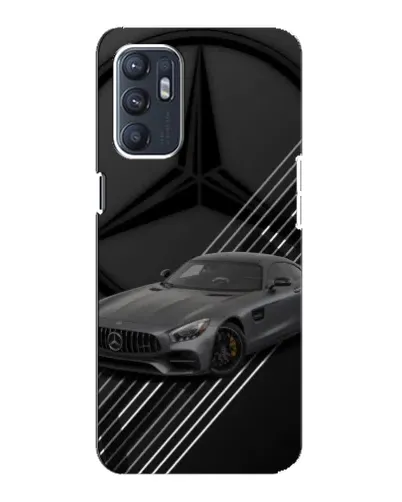 Чехол для OPPO Reno6 5G с картинкой «Mercedes AMG — графика»