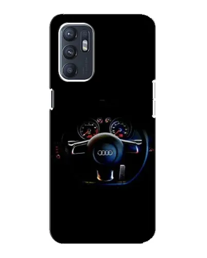 Чехол для OPPO Reno6 5G с картинкой «Салон Audi — руль»