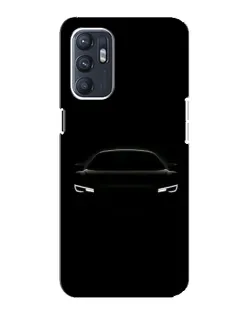 Чехол для OPPO Reno6 5G с картинкой «Взгляд Audi в темноте»
