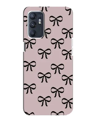 Чехол для OPPO Reno6 5G с картинкой «Черные бантики» Чехол для OPPO Reno6 5G с картинкой «Черные бантики»