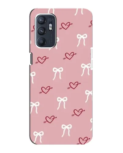 Чехол для OPPO Reno6 5G с картинкой «Сердца и банты» Чехол для OPPO Reno6 5G с картинкой «Сердца и банты»