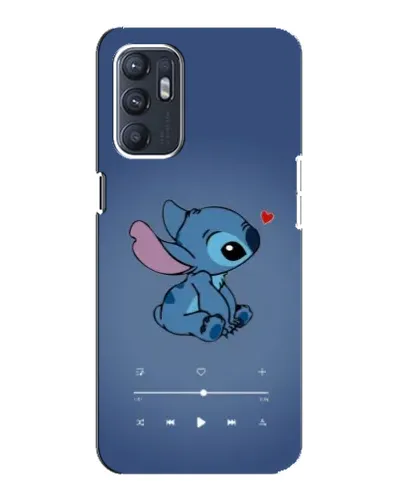 Чехол для OPPO Reno6 5G с картинкой «Музыкальный Stitch»