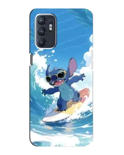 Чехол для OPPO Reno6 5G с картинкой «Стич на волне» Чехол для OPPO Reno6 5G с картинкой «Стич на волне»