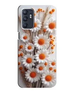 Чехол для OPPO Reno6 5G с картинкой «Белые сухоцветы» Чехол для OPPO Reno6 5G с картинкой «Белые сухоцветы»