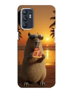 Чехол для OPPO Reno6 5G с картинкой «Капибара с пиццей» Чехол для OPPO Reno6 5G с картинкой «Капибара с пиццей»
