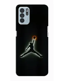 Чехол для OPPO Reno6 Z с картинкой «Jordan Gradient Logo»