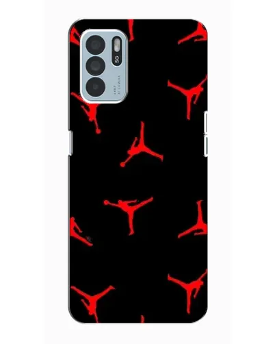 Чехол для OPPO Reno6 Z с картинкой «Jordan Red Pattern»