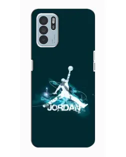 Чехол для OPPO Reno6 Z с картинкой «Jordan Blue Fire»