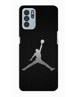 Чехол для OPPO Reno6 Z с картинкой «Jordan Dark Carbon»