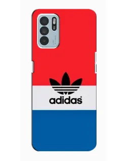 Чехол для OPPO Reno6 Z с картинкой «Ретро блоки Adidas»