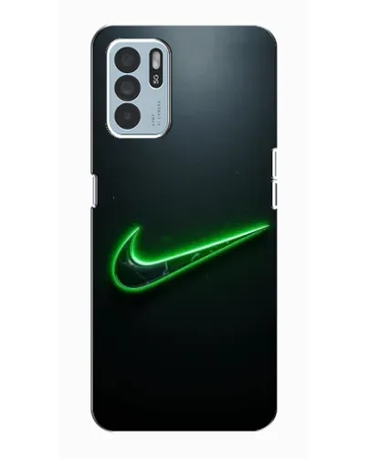 Чехол для OPPO Reno6 Z с картинкой «Неоновый контур Nike» Чехол для OPPO Reno6 Z с картинкой «Неоновый контур Nike»