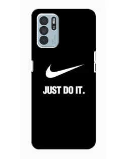 Чехол для OPPO Reno6 Z с картинкой «Классический принт Nike» Чехол для OPPO Reno6 Z с картинкой «Классический принт Nike»