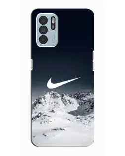 Чехол для OPPO Reno6 Z с картинкой «Nike — зимние горы» Чехол для OPPO Reno6 Z с картинкой «Nike — зимние горы»