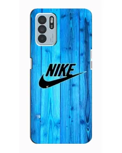 Чехол для OPPO Reno6 Z с картинкой «Голубое дерево Nike» Чехол для OPPO Reno6 Z с картинкой «Голубое дерево Nike»