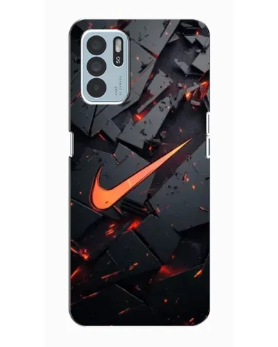 Чехол для OPPO Reno6 Z с картинкой «Nike — эффект разломов» Чехол для OPPO Reno6 Z с картинкой «Nike — эффект разломов»