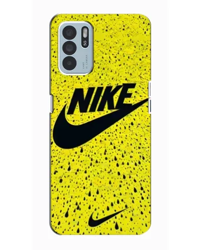Чехол для OPPO Reno6 Z с картинкой «Желтый текстурный Nike» Чехол для OPPO Reno6 Z с картинкой «Желтый текстурный Nike»