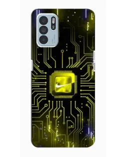 Чехол для OPPO Reno6 Z с картинкой «Nike — золотая искра» Чехол для OPPO Reno6 Z с картинкой «Nike — золотая искра»