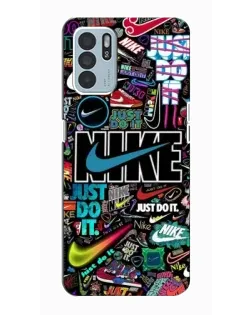 Чехол для OPPO Reno6 Z с картинкой «Яркий коллаж Nike» Чехол для OPPO Reno6 Z с картинкой «Яркий коллаж Nike»