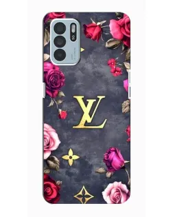 Чехол для OPPO Reno6 Z с картинкой «Цветочный Louis Vuitton»