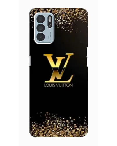 Чехол для OPPO Reno6 Z с картинкой «LV — золотые искры»