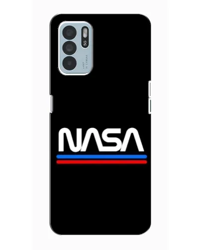 Чехол для OPPO Reno6 Z с картинкой «NASA — классика Red Blue» Чехол для OPPO Reno6 Z с картинкой «NASA — классика Red Blue»