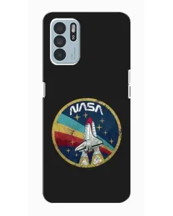 Чехол для OPPO Reno6 Z с картинкой «NASA — эмблема миссии»