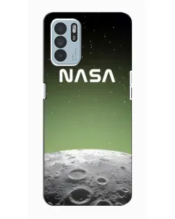 Чехол для OPPO Reno6 Z с картинкой «NASA — лунный градиент» Чехол для OPPO Reno6 Z с картинкой «NASA — лунный градиент»