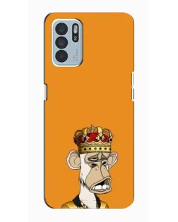Чехол для OPPO Reno6 Z с картинкой «Золотая обезьяна Bored Ape»