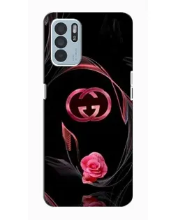 Чехол для OPPO Reno6 Z с картинкой «Gucci — неоновая роза» Чехол для OPPO Reno6 Z с картинкой «Gucci — неоновая роза»