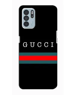 Чехол для OPPO Reno6 Z с картинкой «Gucci — красный пояс» Чехол для OPPO Reno6 Z с картинкой «Gucci — красный пояс»