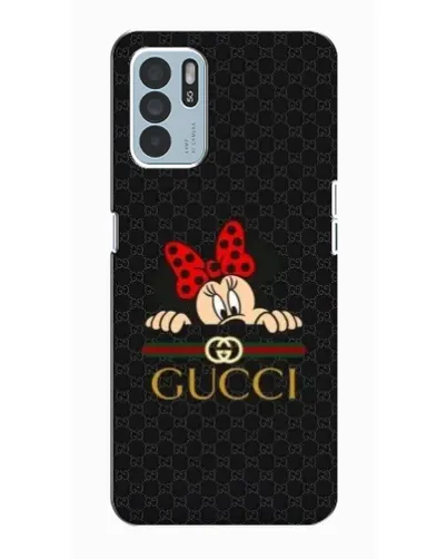 Чехол для OPPO Reno6 Z с картинкой «Минни Маус Gucci — черный» Чехол для OPPO Reno6 Z с картинкой «Минни Маус Gucci — черный»