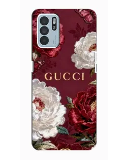 Чехол для OPPO Reno6 Z с картинкой «Gucci — бордовые розы» Чехол для OPPO Reno6 Z с картинкой «Gucci — бордовые розы»