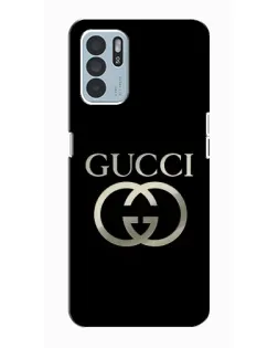 Чехол для OPPO Reno6 Z с картинкой «Gucci — золото на черном» Чехол для OPPO Reno6 Z с картинкой «Gucci — золото на черном»