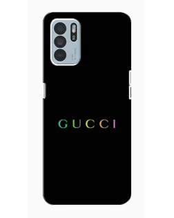 Чехол для OPPO Reno6 Z с картинкой «Gucci — неоновый минимализм» Чехол для OPPO Reno6 Z с картинкой «Gucci — неоновый минимализм»
