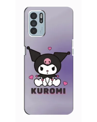 Чехол для OPPO Reno6 Z с картинкой «Kuromi — фиолетовый арт»