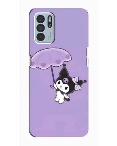 Чехол для OPPO Reno6 Z с картинкой «Kuromi с зонтиком»