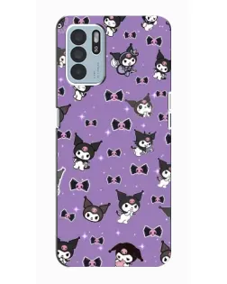 Чехол для OPPO Reno6 Z с картинкой «Kuromi — паттерн»