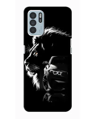 Чехол для OPPO Reno6 Z с картинкой «BMW и лев» Чехол для OPPO Reno6 Z с картинкой «BMW и лев»