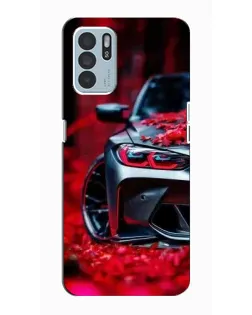 Чохол для OPPO Reno6 Z з картинкою «Спортивна BMW та квіти» Чохол для OPPO Reno6 Z з картинкою «Спортивна BMW та квіти»