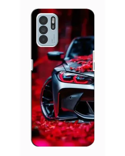 Чехол для OPPO Reno6 Z с картинкой «Спортивная BMW и цветы» Чехол для OPPO Reno6 Z с картинкой «Спортивная BMW и цветы»