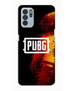 Чехол для OPPO Reno6 Z с картинкой «Яркий логотип PUBG»