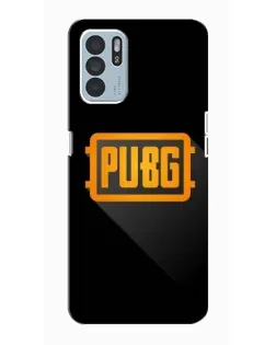 Чехол для OPPO Reno6 Z с картинкой «PUBG — рамка лого»