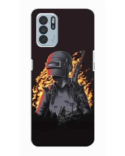 Чехол для OPPO Reno6 Z с картинкой «PUBG — огненный силуэт» Чехол для OPPO Reno6 Z с картинкой «PUBG — огненный силуэт»