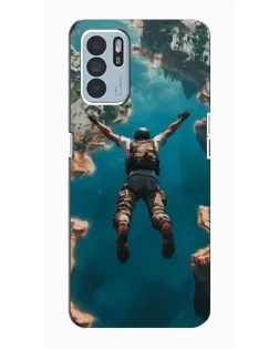 Чехол для OPPO Reno6 Z с картинкой «PUBG — свободное падение»