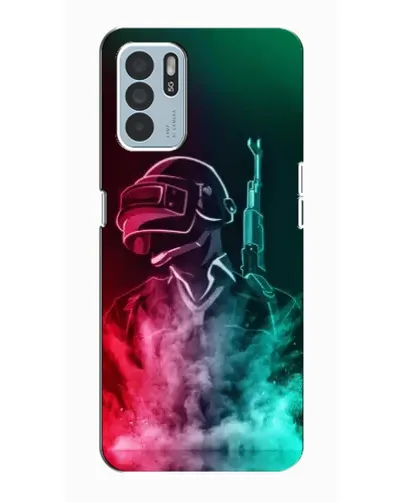Чехол для OPPO Reno6 Z с картинкой «PUBG — огненный воин» Чехол для OPPO Reno6 Z с картинкой «PUBG — огненный воин»